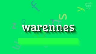 WARENNES - NASIL OKUNUYORUZ?  #warennes (WARENNES - HOW TO PRONOUNCE IT? #warennes)