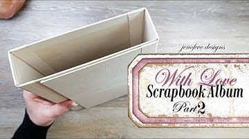 Wrap Around Scrapbook Album Cover with Magnet Closure