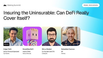 Insuring the Uninsurable: Can DeFi Really Cover Itself Panel