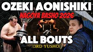 Ozeki Aonishiki's 3rd Yusho | Nagoya (July) Basho 2026 | All Bouts
