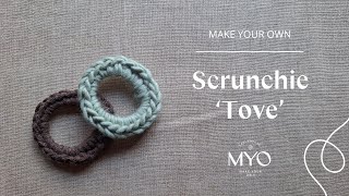 How to crochet the Scrunchie &#39;Tove&#39; | Virka &#39;Tove&#39; Scrunchie