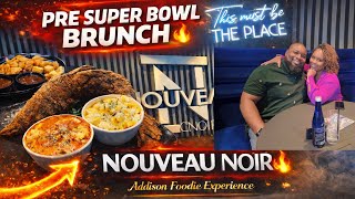 Pre-Superbowl Brunch Vibes at Nouveau Noir Restaurant 🔥 Addison’s Foodie Review | Go Seahawks| vlog