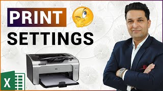 Print Settings in Excel 2019 | How to print in excel | Printing tips for excel