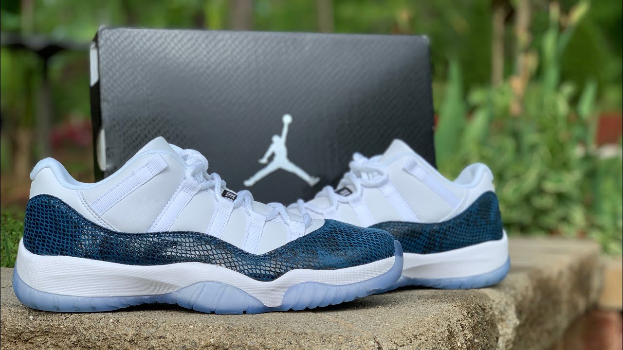 jordan snakeskin 11 blue