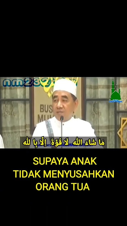 Amalan agar anak tidak mencelakakan orang tua - Abah Guru Bakhit