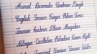 CURSIVE WRITING | How to write CURSIVE HANDWRITING WORDS A TO Z  in 4 Lines Notebook | HANDWRITING