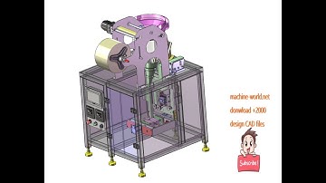 Screw packaging machine-industrial 3D model : machine-world.net P668