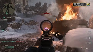 Complete Domination |   BAR Gameplay | 250-1 Hardpoint Victory Ardennes Forest | Call of Duty WW2