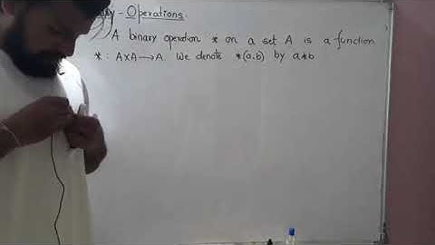 2nd PUC-Realtions and Functions- Binary Operations
