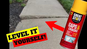 Fix Sunken concrete With Spray Foam-