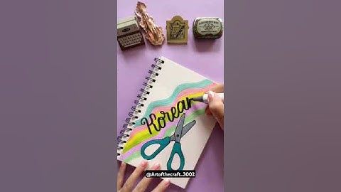 Transform your notebook with creative front page ✨️🎀📕
