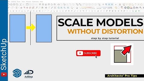 How to Scale Any Model in SketchUp WITHOUT Distortion! 🔥 #SketchUp #ScaleWithoutDistortion