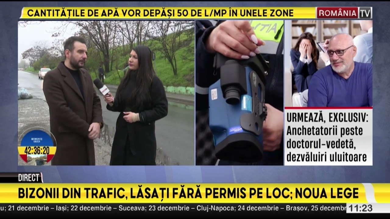 Bizonii din trafic lasati fara permis