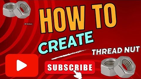 How To Create Thread Nut Part Design Catia V5|| Catia Me Thread Nut Kaise Banaye