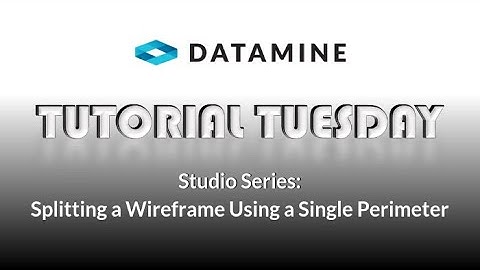 Studio Series: Splitting a wireframe using a single perimeter
