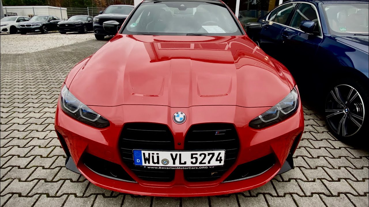 2021 BMW M4 in Toronto Red