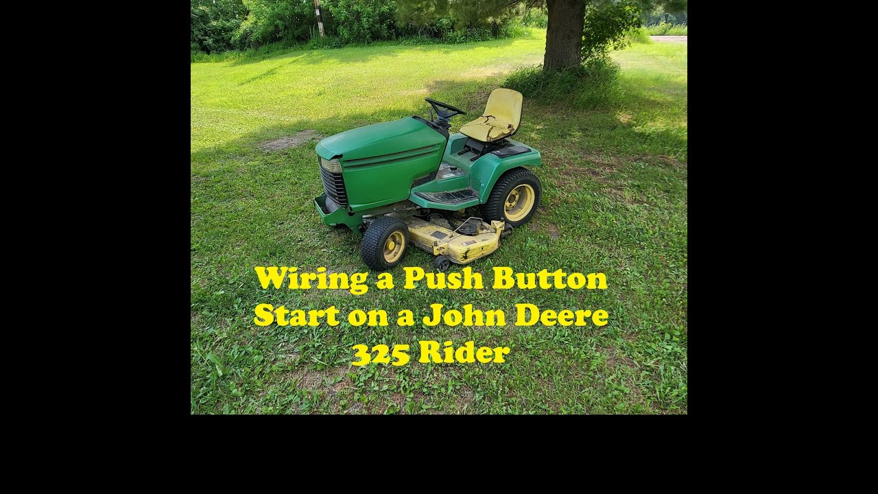 John Deere 325 Mower Ignition Switch Not Working Push button Start Install