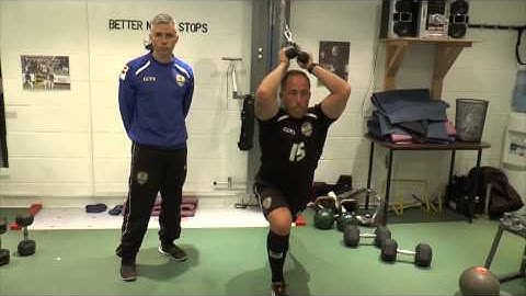 Overhead Tricep Extension (Split Stance)