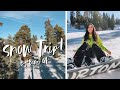 TRAVEL VLOG: MY FIRST SNOW TRIP! SNOWBOARDING IN BIG BEAR // ELLEKAE