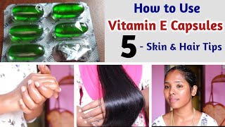 How To Apply Vitamin E Capsule | Benefits & Uses Of Vitamin E Capsules @HomelyMom