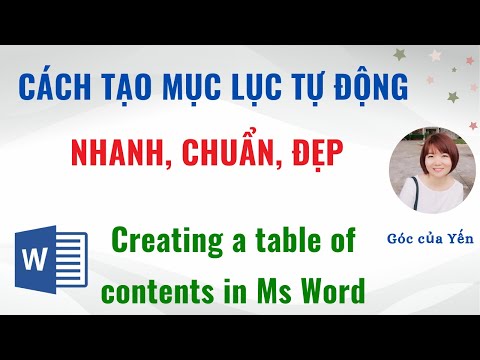 Hướng dẫn cách tạo mục lục trong Word | Góc của Yến