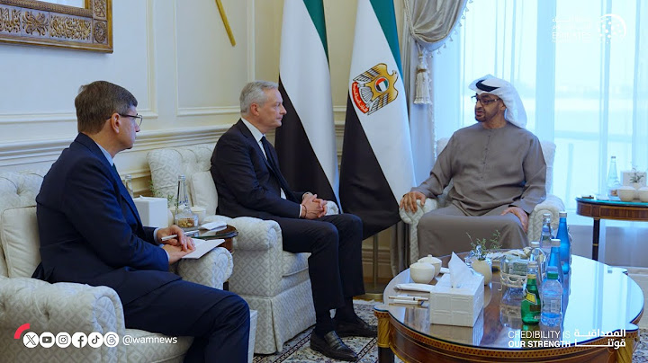 رئيس الدولة يبحث مع وزير الاقتصاد والمالية الفرنسي علاقات البلدين