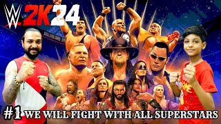 WWE 2K24 OUR FIRST GAMEPLAY | WWE 2K24 GAMEPLAY #1