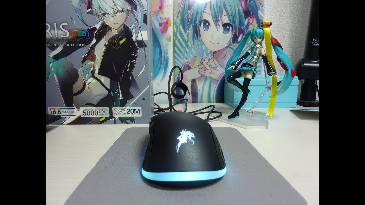 ツクモさんの初音ミク仕様ゲーミングマウス！】 IRIS RGB OPTICAL
