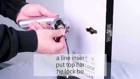 How to install CATCHFACE G03 Fingerprint Smart Door Lock？