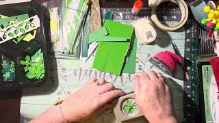 (2482) 😀 HAPPY HOUR From green scraps to EMBELLISHMENTS!