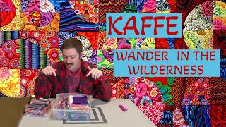 I made a Quilt with KAFFE FASSETT fabric: Wanderer in the Wilderness (Not Drunkard's Path)