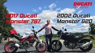2017 Ducati Monster 797 v 2002 Ducati Monster 620