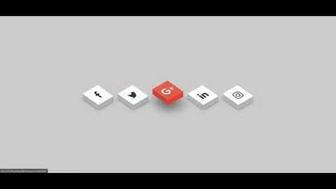 CSS Isometric Social Media Icons - CSS3 Icon Hover Effects - Html Css 3D Icon Hover Effects