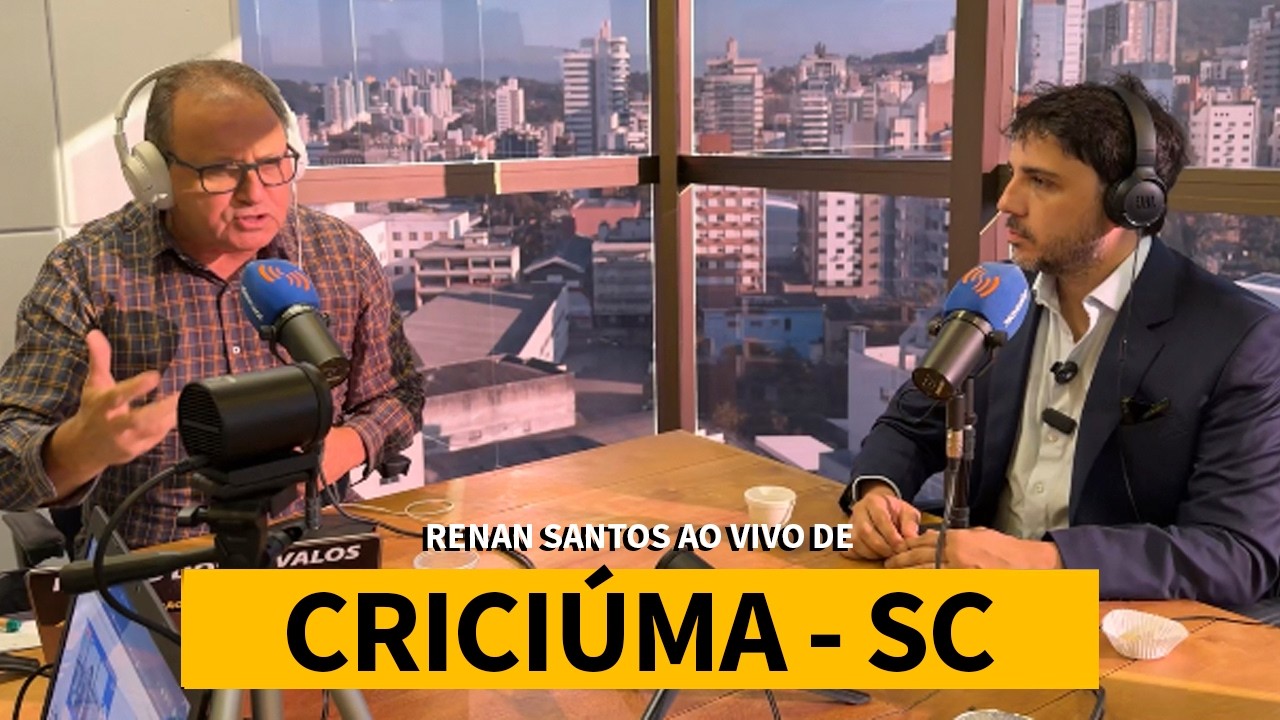 Renan santos realiza transmissão ao vivo de criciúma e debate cenário político atual
