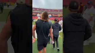 trevor lawrence at the commander's stadium #shorts