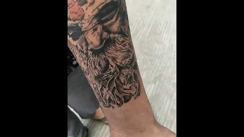 Realistic Aghori Tattoo by Rohit Muala.one of the Best tattoo artist in central India.