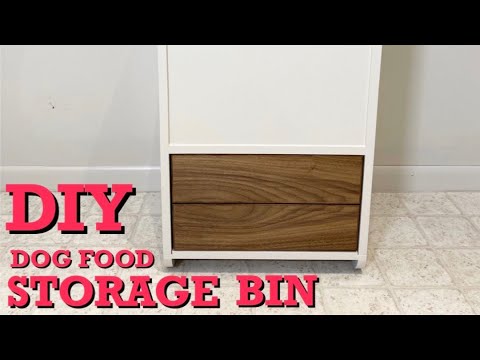 Diy Dog Food Storage Bin You Diy Dog Food Storage Bin You, How To Build A Dog Food Storage Bin