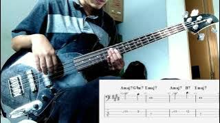 NOW I'M ALONE - HONNE Feat. Sofía Valdés - (Bass Cover and Tab)