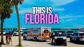 Driving along the Gulf of Mexico, Florida Scenic Drive