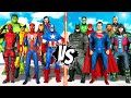 THE AVENGERS MARVEL COMICS VS JUSTICE LEAGUE DC COMICS REMAKE