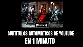 ¡Activa subtitulos automáticos en YouTube en solo 1 minuto!