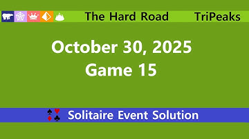 The Hard Road Game #15 | October 30, 2025 Event | TriPeaks