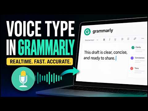 Voice In dictation demo in Grammarly