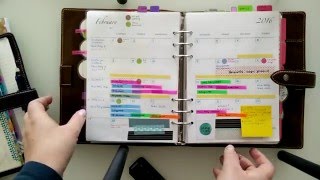 Current planning system in Feb 2016 for work and personal life: in two Filofaxes