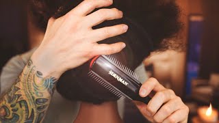 ASMR | Hairstyle Takedown, Brushout, Care, and Treatment | No Talking