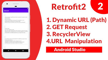 Retrofit2 Android Studio ( 2 ) - Get Request From  Server @Path   - Android Studio Tutorial