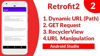 Retrofit2 Android Studio ( 2 ) - Get Request From  Server @Path   - Android Studio Tutorial