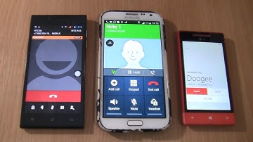 Over the Horizon Incoming call&Outgoing call at the Same time Samsung Galaxy Note 2+Doogee+HTC