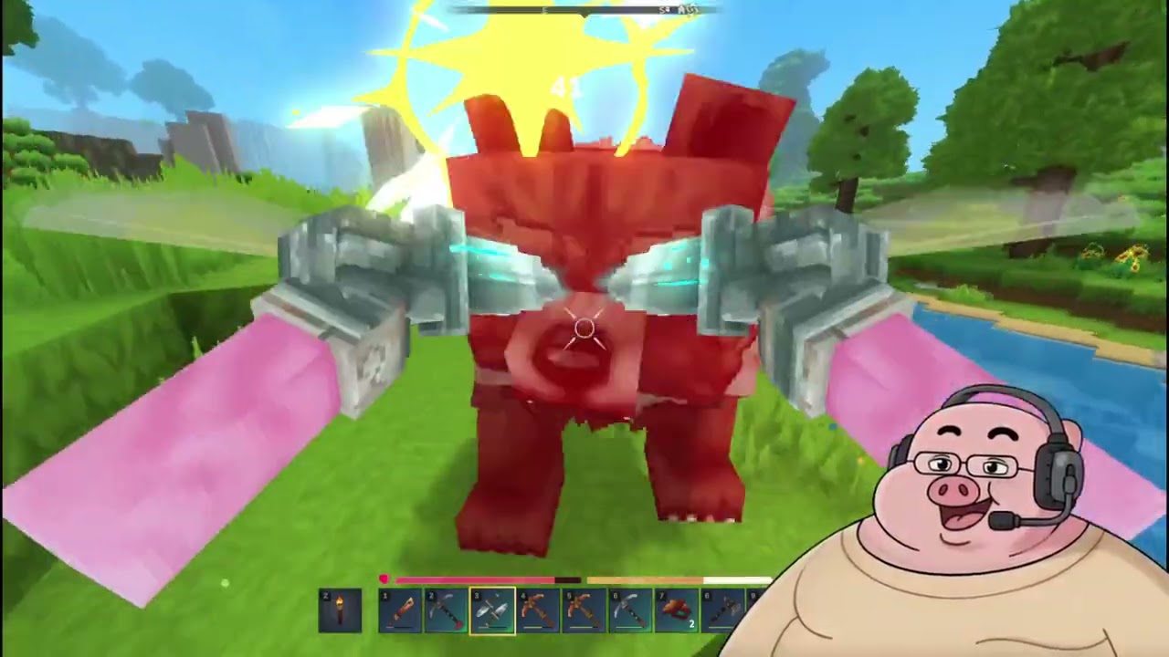 Jugando Hytale un rato...