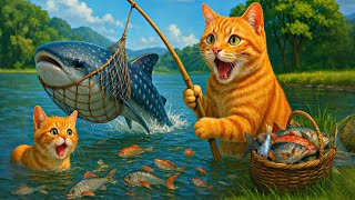 Mama Cat Trims Fur on the Farm and Makes Tiger Hat For Kittens At Home🐾🎩🐯 Mama Cat Trims Fur on the Farm and Makes Tiger Hat For Kittens At Home🐾🎩🐯